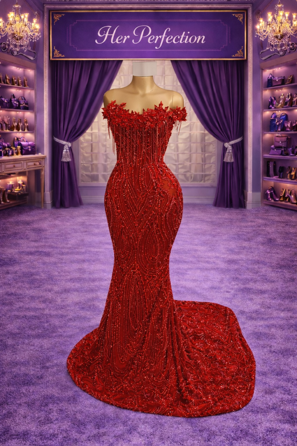 Red ruby dress