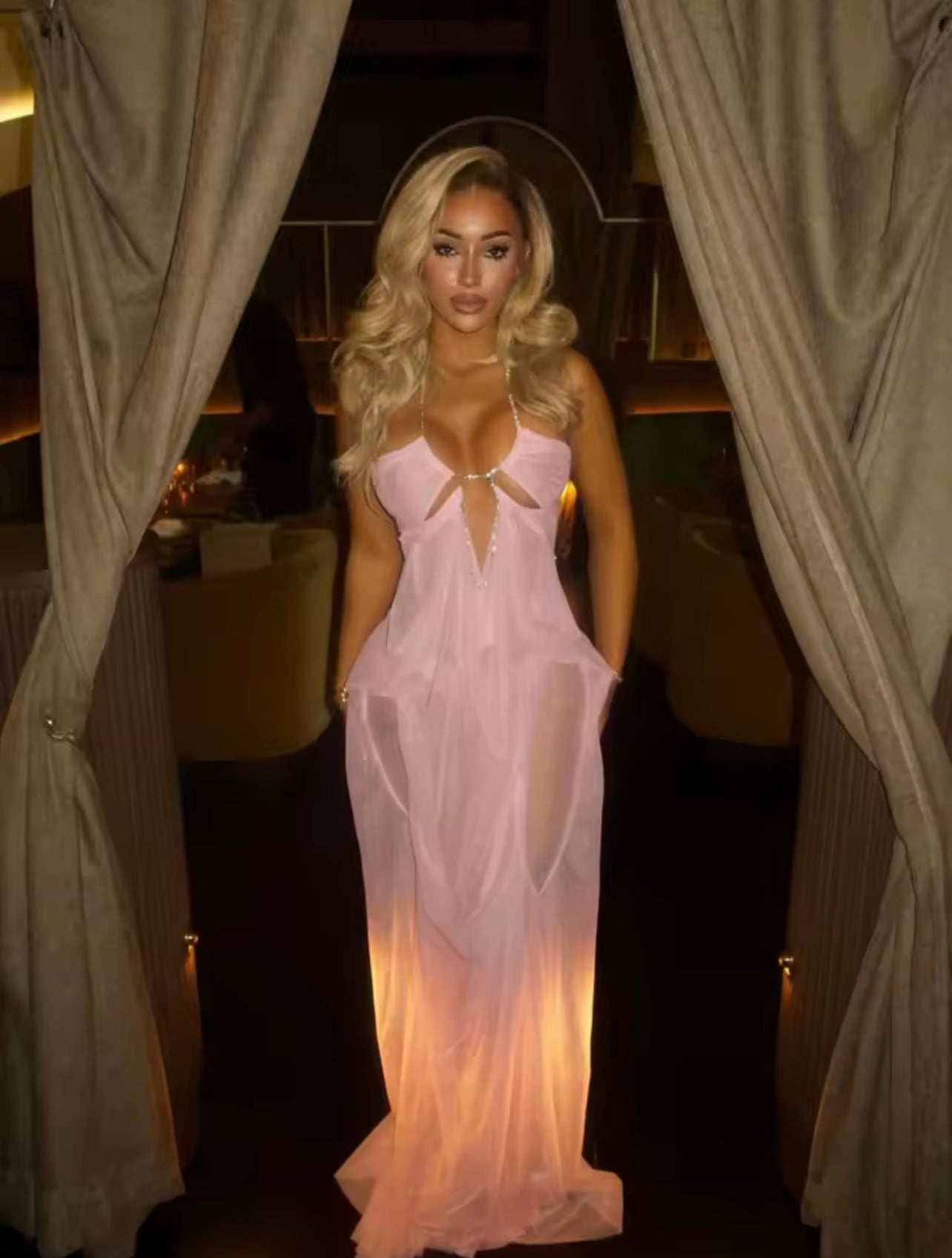Pink ocean dress
