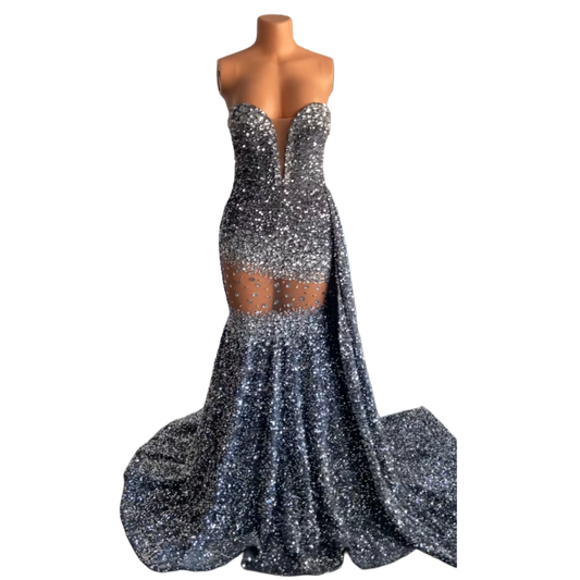 Silver gem dress