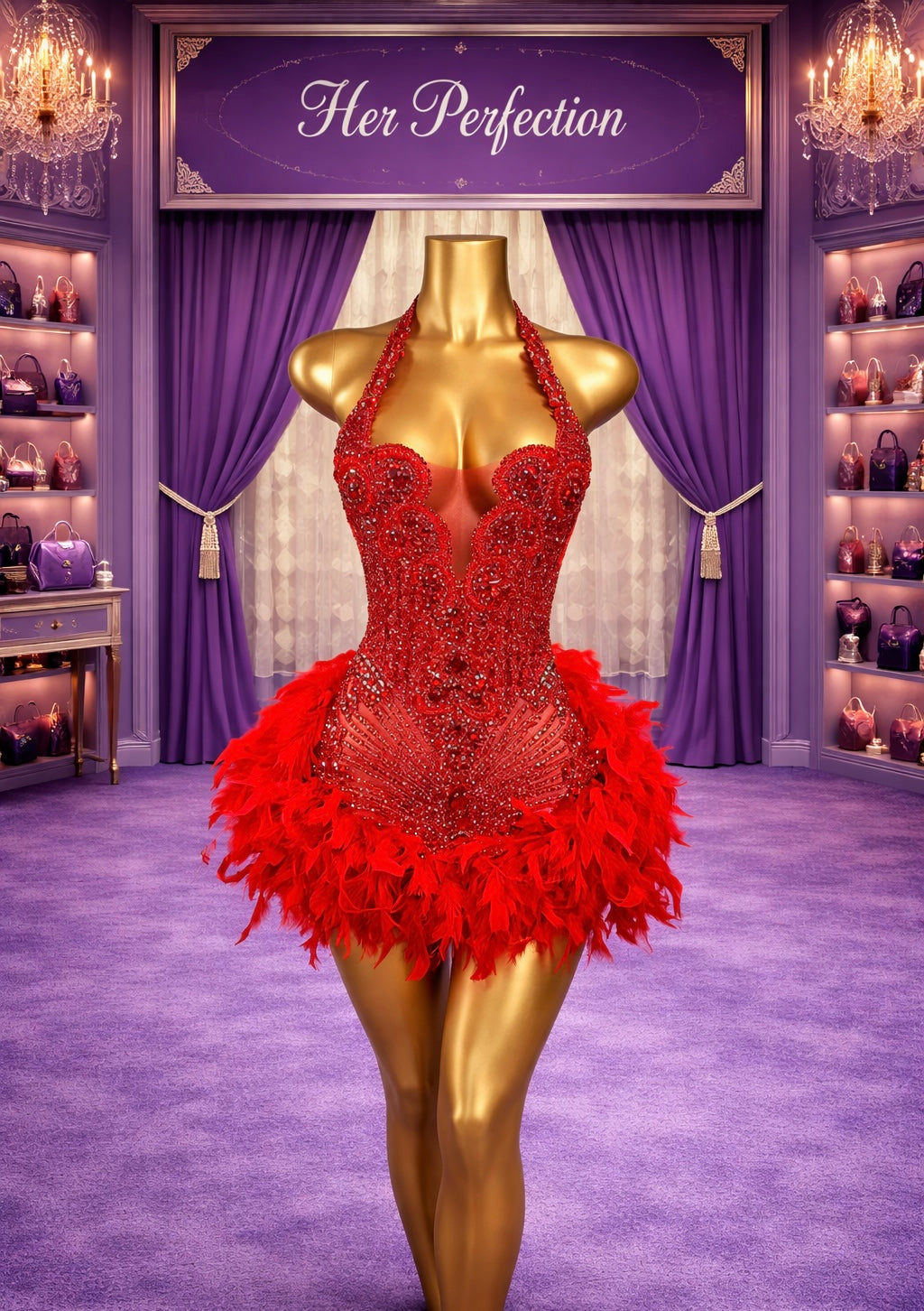 Red Mila dress