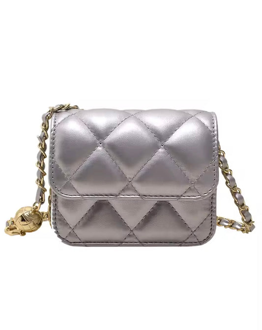 Silver mini chadoè bag