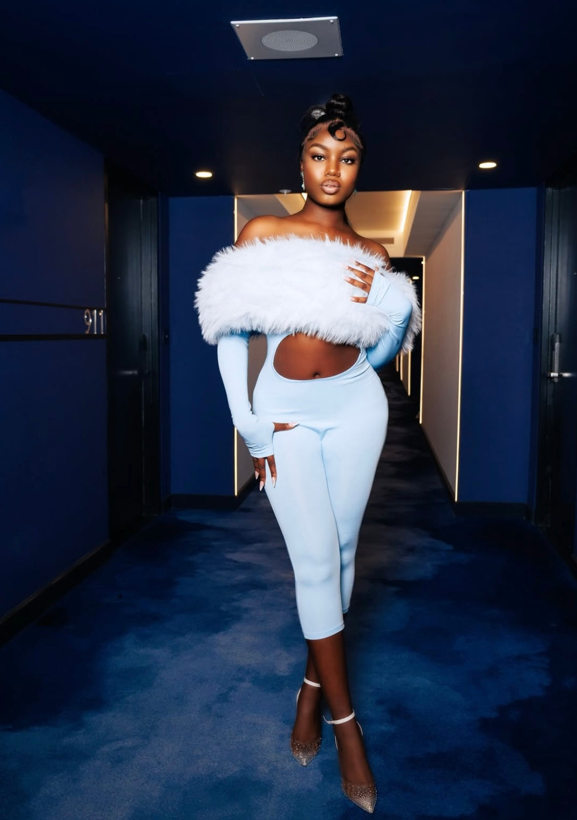 Baby blue Bambi jumpsuit