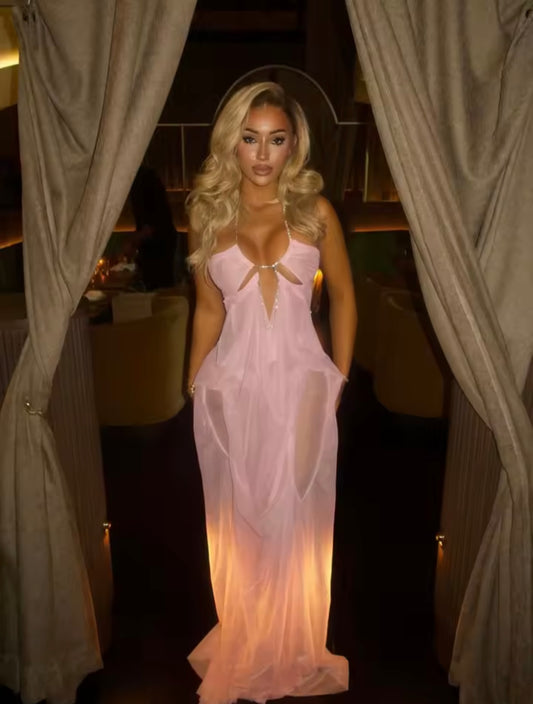 Pink ocean dress