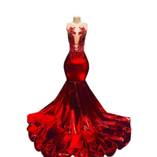 Red cherry dress