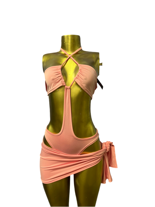 Pink bri swimsuit set
